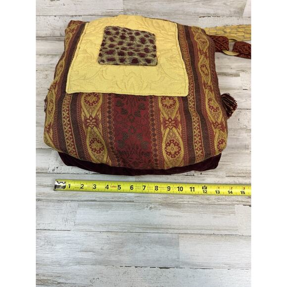 SALMAGUNDI X-Large Shoulder Bag Purse Tote Reversible Hippie Boho Bohemian USA - Picture 4 of 7